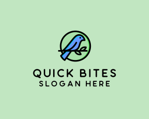 Green Pet Bird  logo design