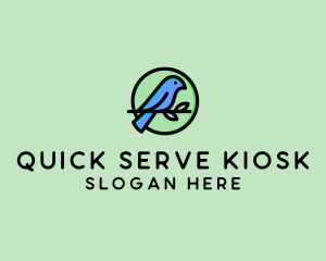 Green Pet Bird  logo design