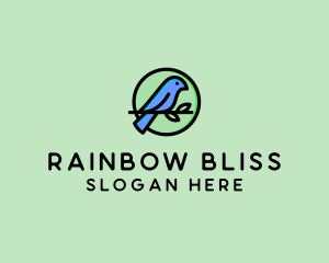 Green Pet Bird  logo design