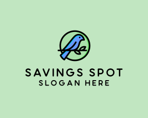 Green Pet Bird  logo design