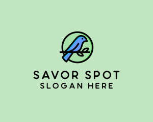 Green Pet Bird  logo design