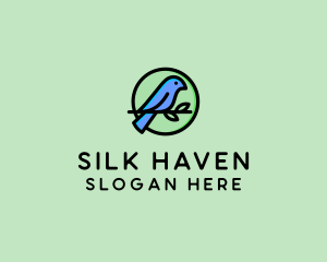 Green Pet Bird  logo design