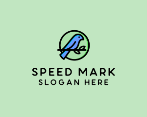 Green Pet Bird  logo design