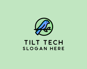 Green Pet Bird  logo design