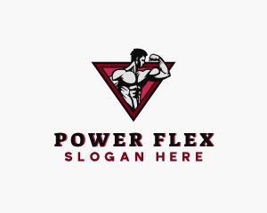 Muscle - Strong Muscle Trainer logo design