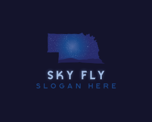 Nebraska Star Sky logo design