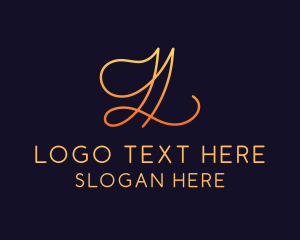 Fashion - Modern Elegant Letter L logo design