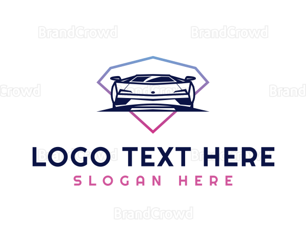 Sports Car Diamond Logo