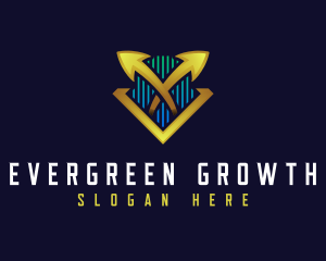 Trader Growth Investor logo design