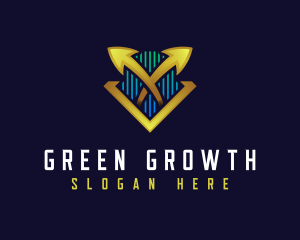 Trader Growth Investor logo design