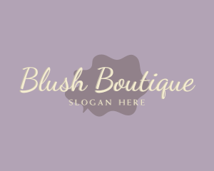 Blush - Purple Makeup Cosmetic logo design