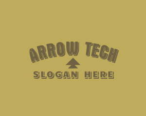 Rustic Hipster Arrow logo design