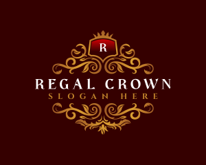 Regal Shield Crown logo design