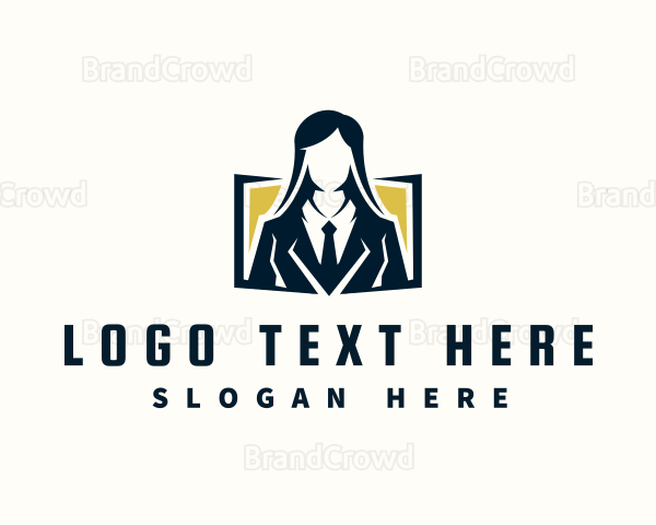 Professional Female Consultant Logo