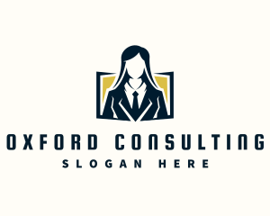 Professional Female Consultant logo design