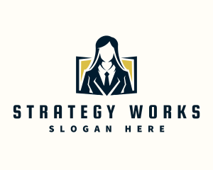 Professional Female Consultant logo design