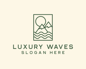 Mountain Sea Outdoor logo design