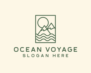 Mountain Sea Outdoor logo design