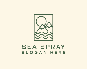 Mountain Sea Outdoor logo design