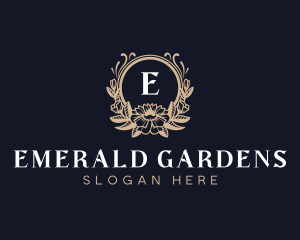 Flower Garden Wedding logo design