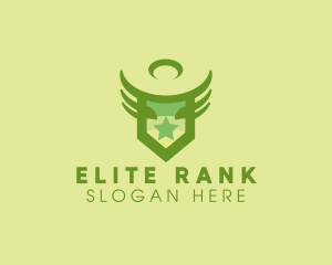 Rank - Army Star Halo logo design