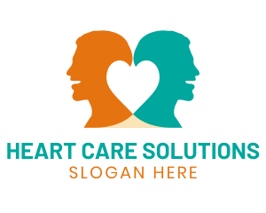 Double Mind Health Heart logo design