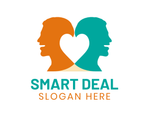 Double Mind Health Heart logo design