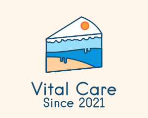 Cake Shop - Ice Cake Slice logo design