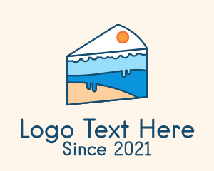 Cake Design - Ice Cake Slice logo design