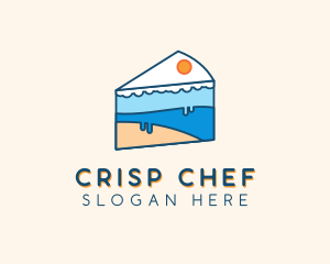 Icing Cake Dessert logo design