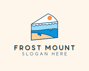 Icing Cake Dessert logo design