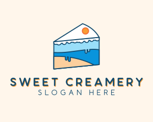 Icing Cake Dessert logo design