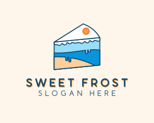 Icing Cake Dessert logo design