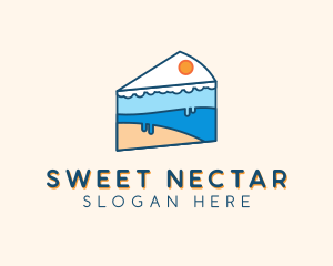 Icing Cake Dessert logo design