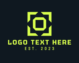 Camera - Geometric Letter O logo design