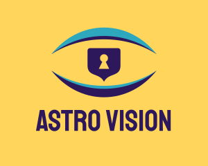 Vision Security Lock logo design