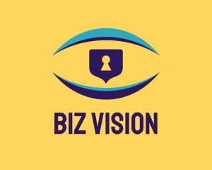 Vision Security Lock logo design