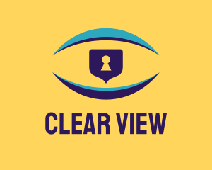 Vision - Vision Security Lock logo design