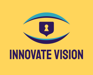 Vision Security Lock logo design