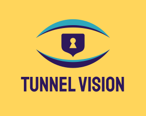 Vision Security Lock logo design