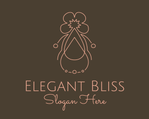 Relax - Floral Essential Oil logo design