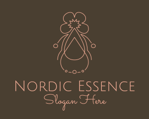 Floral Essential Oil  logo design