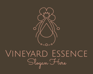 Floral Essential Oil  logo design