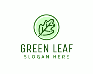 Natural Heb Leaf logo design