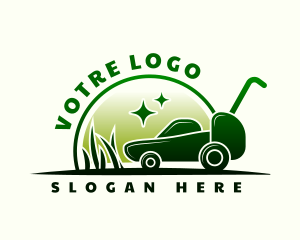 Grass - Lawn Mower Grass Cutter logo design