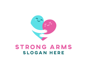 Arms - Heart Love Couple logo design