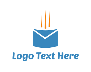 Email App - Fast Mail Envelope logo design