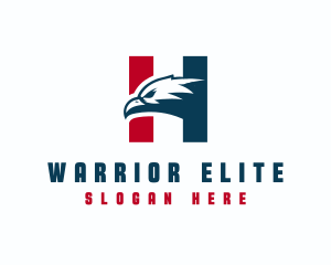 Sports - Eagle Bird Animal Letter H logo design