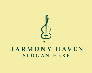 Symphony - Violin Treble Clef logo design