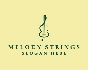 Violin - Violin Treble Clef logo design